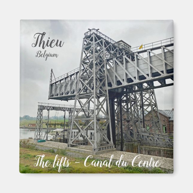 Imán Ascensor de barcos de Thieu en Bélgica (Frente)