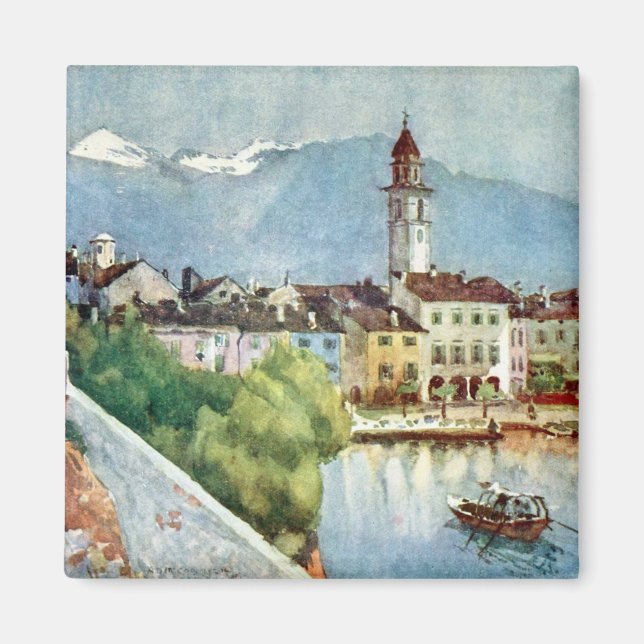 Imán Ascona Suiza en el lago Maggiore, 1918 (Frente)