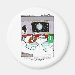 Imán Aseos Del Espacio Ultraterrestre Funny Tees Mugs C