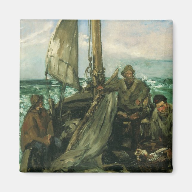 Imán Aseos del mar de Edouard Manet, arte de época (Frente)