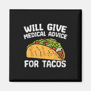 Imán Asesoramiento Médico Para Tacos Mexicanos Cinco De