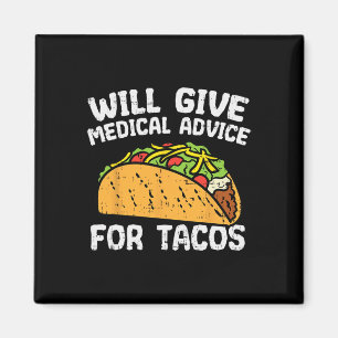 Imán Asesoramiento Médico Para Tacos Mexicanos Cinco De