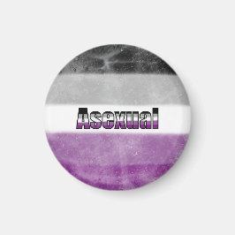 Imán Asexual pride flag magnet