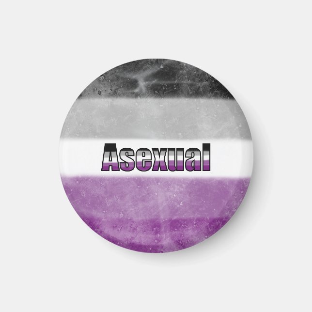 Imán Asexual pride flag magnet (Frente)