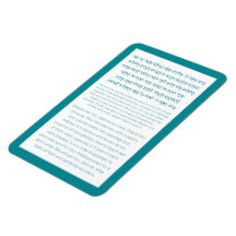 Asher Yatzar Hebrew Bendición Turquesa