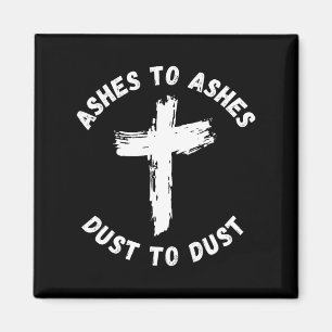Imán Ashes To Ashes Dust To Dust Cross Bible Verse Ash