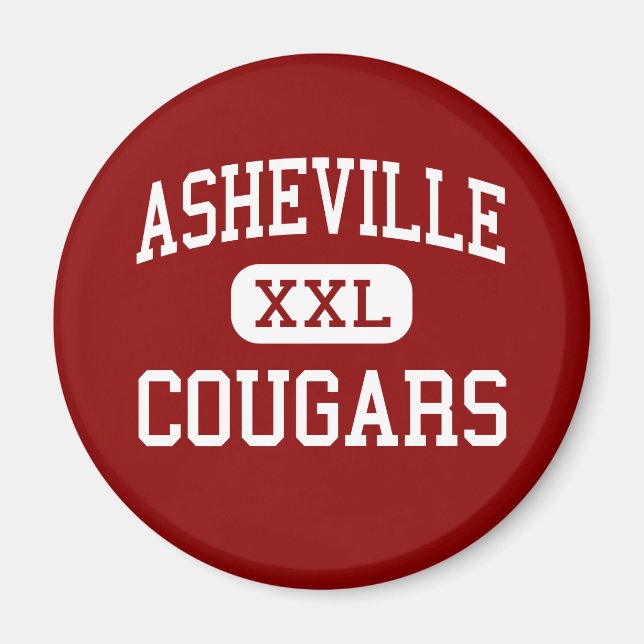 Imán Asheville - Cougars - High - Asheville (Frente)