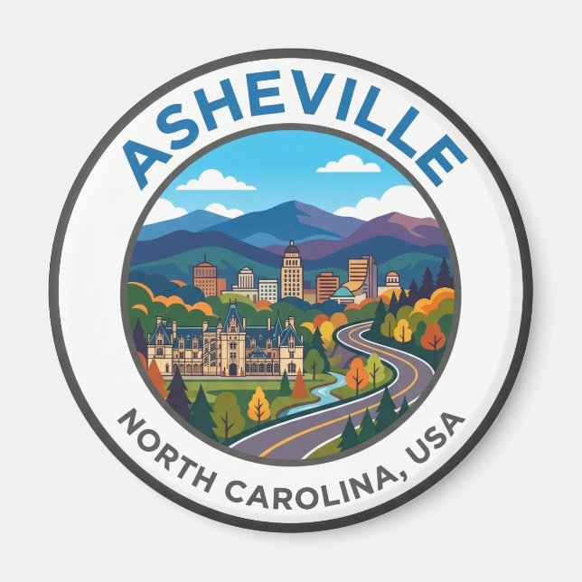 Imán Asheville EE. UU. (Frente)