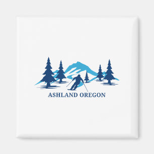 Imán Ashland oregon estación de esquí esquí esquiador