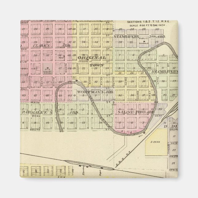 Imán Ashland y Wahoo, Nebraska (Frente)
