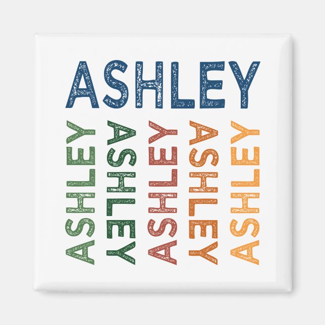 Imán Ashley Cute Colorful (Frente)