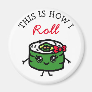 Imán Así es como hago un divertido bollo de comida para
