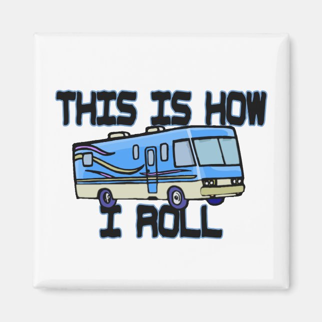 Imán Así es como rollo RV (Frente)