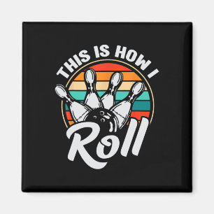 Imán Así es como ruedo Retro Bowling 60s 70s Bolos Fu