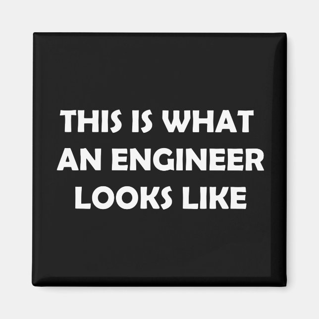 Imán Así es como se ve un ingeniero (Frente)