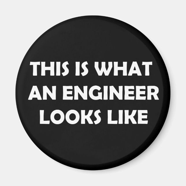 Imán Así es como se ve un ingeniero (Frente)