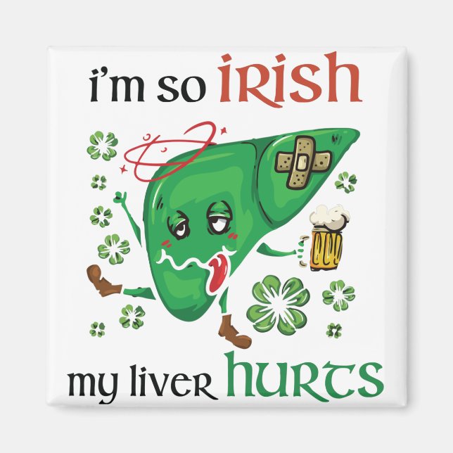 Imán Así que el irlandés me duele el hígado (Frente)