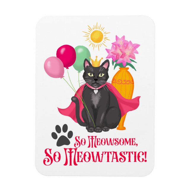 Imán Así Que Meowsome, ¡tan meowtastic! (Vertical)