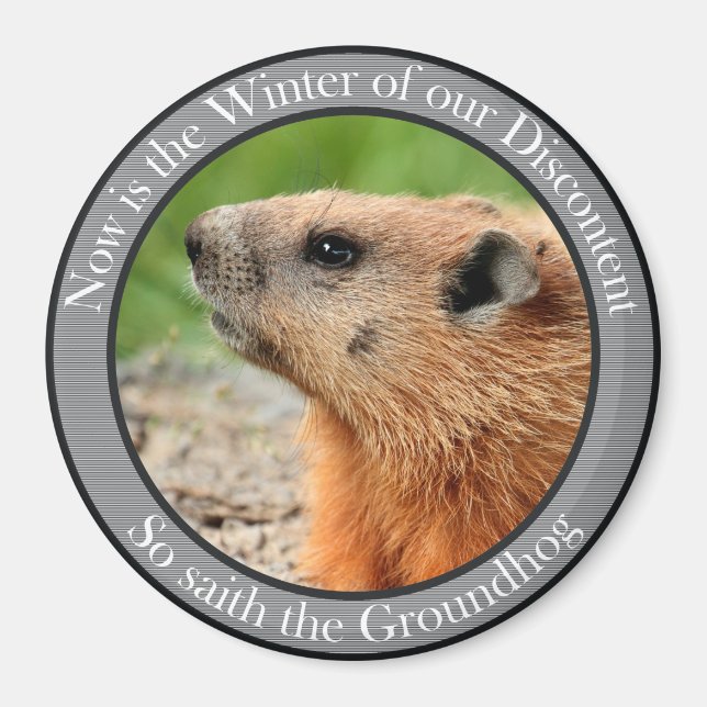 Imán Así que saith the groundhog (Frente)