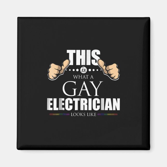 Imán Así Se Ve Un Electricista Gay Como LGBT (Frente)