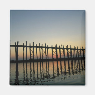 Imán Asia, Birmania (Myanmar) Silueta del puente de U