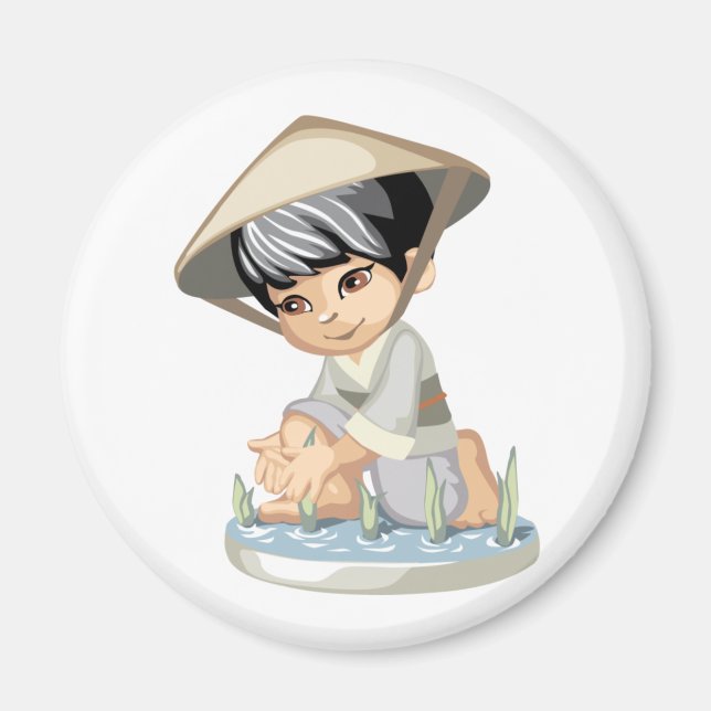 Imán Asia Boy Magnet (Frente)