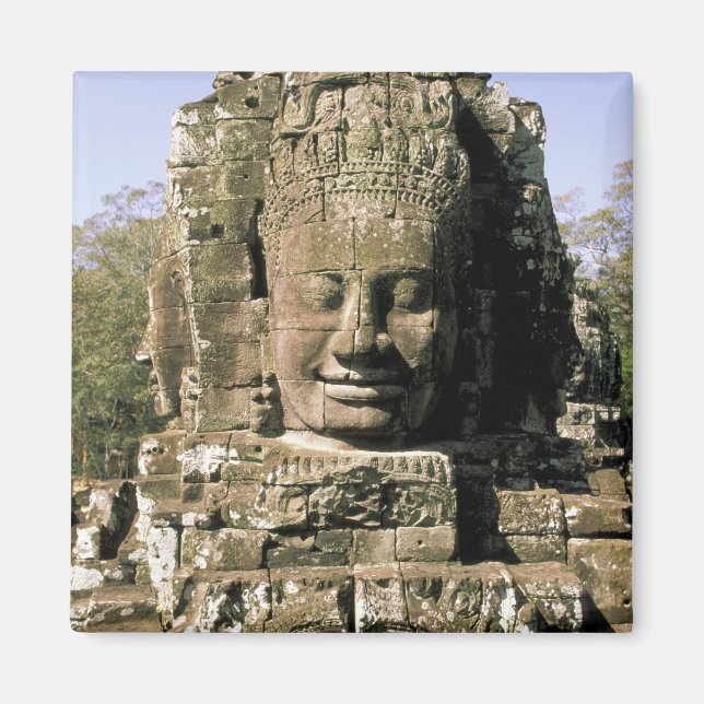 Imán Asia, Camboya, Siem Reap. Angkor Thom, cabezas de (Frente)