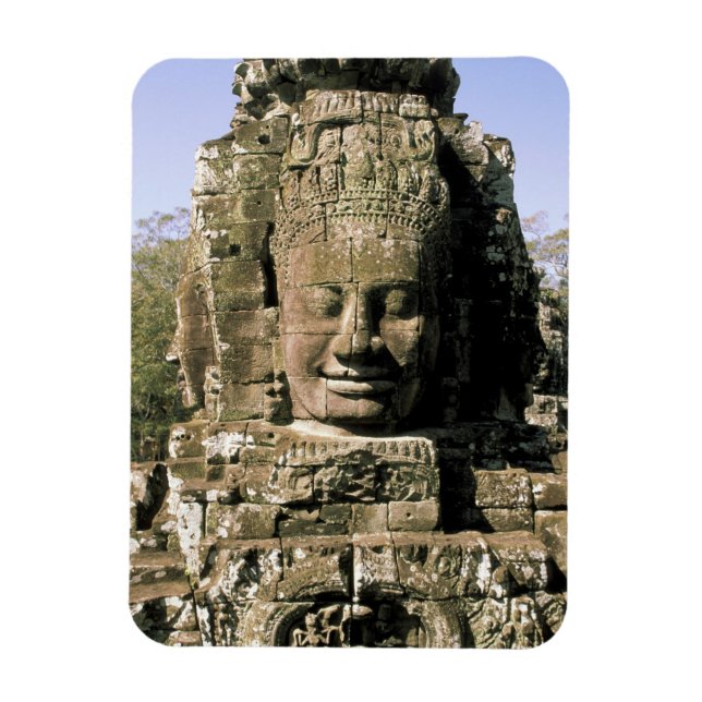 Imán Asia, Camboya, Siem Reap. Angkor Thom, cabezas de (Vertical)