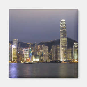 Imán Asia, China, Hong Kong, horizonte urbano y 2