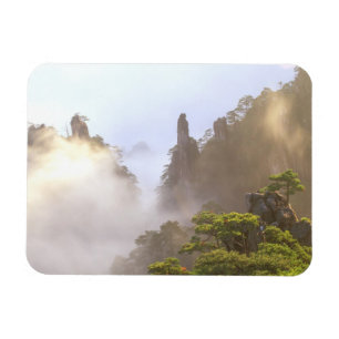 Imán Asia, China, Huanshan. La Montaña Amarilla en