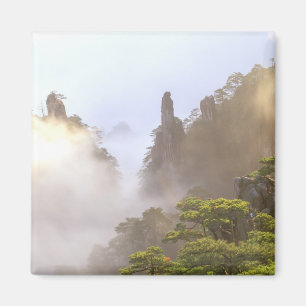 Imán Asia, China, Huanshan. La Montaña Amarilla en