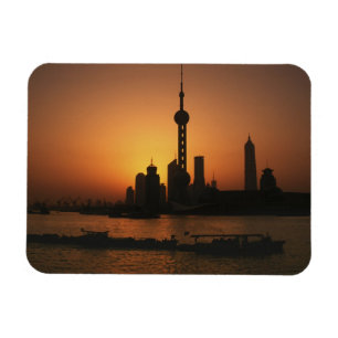 Imán ASIA, China, Shanghai Vista de la torre de televis