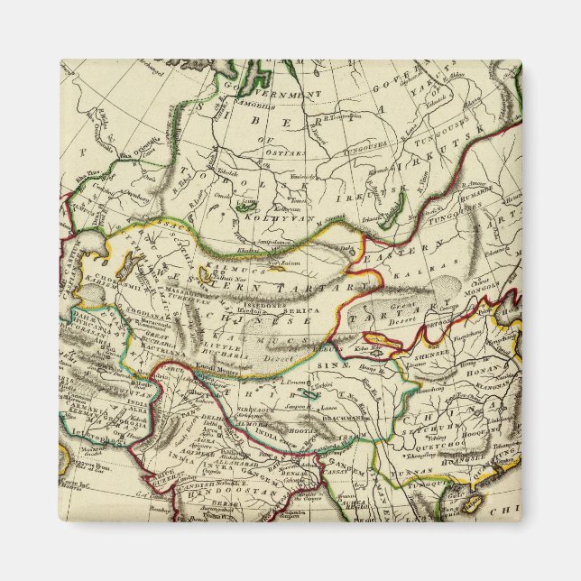 Imán Asia con límites delineados (Frente)