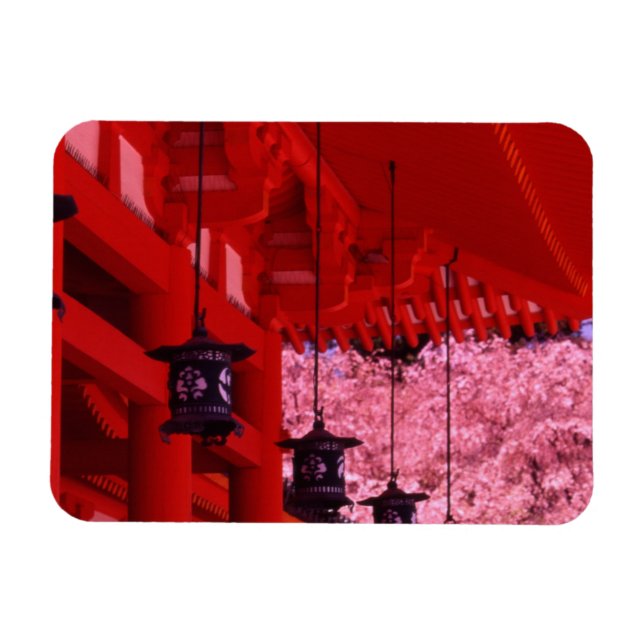 Imán Asia, Japón, Kioto, Santuario Heian en primavera. (Horizontal)