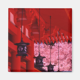 Imán Asia, Japón, Kioto, Santuario Heian en primavera.