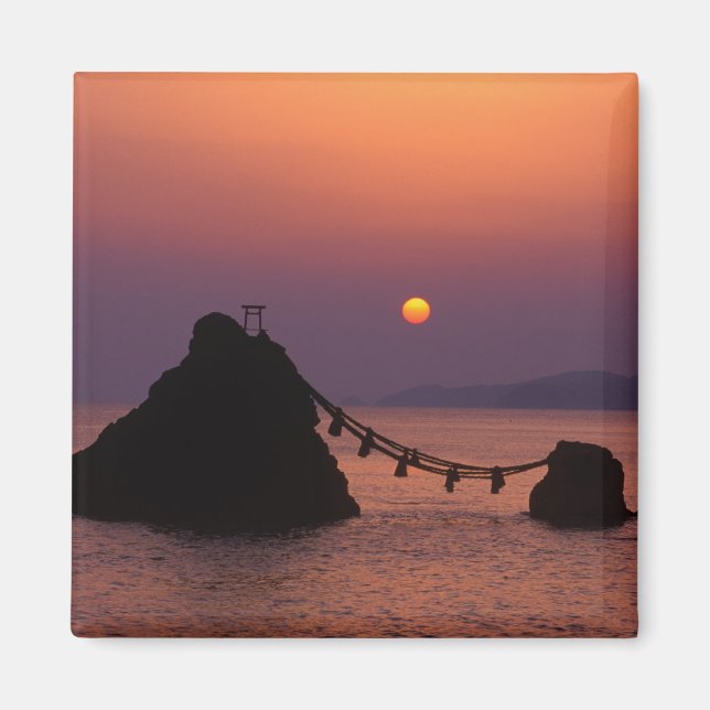 Imán Asia, Japón, Mie, Futamigaura al amanecer (Frente)