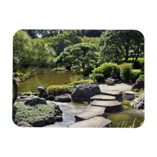 Imán Asia, Japón, Tokio. El jardín japonés en el