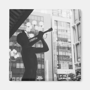 Imán Asia, Japón, Tokio. Estatua de música, Shibuyaku