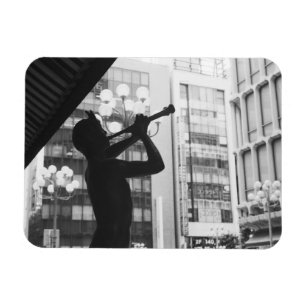 Imán Asia, Japón, Tokio. Estatua de música, Shibuyaku