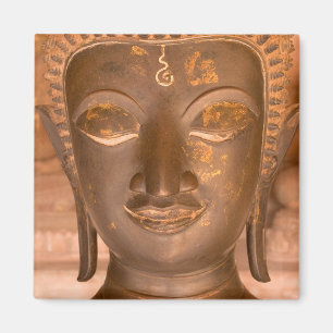 Imán Asia, Laos, Vientiane, Escultura de bronce en Wat
