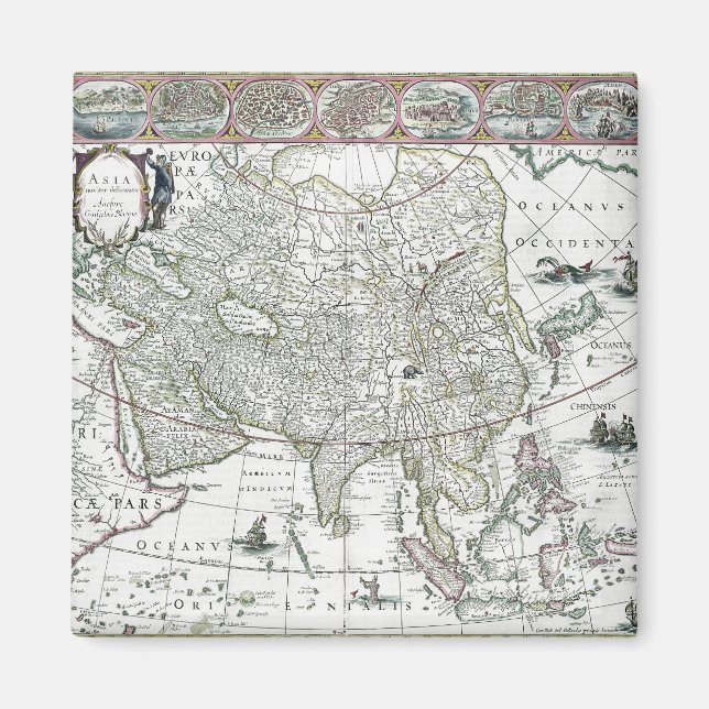 Imán Asia noviter delineata, 1617 (Frente)