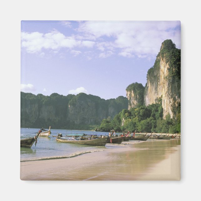 Imán Asia, Tailandia, Krabi. Playa West Railay, larga (Frente)