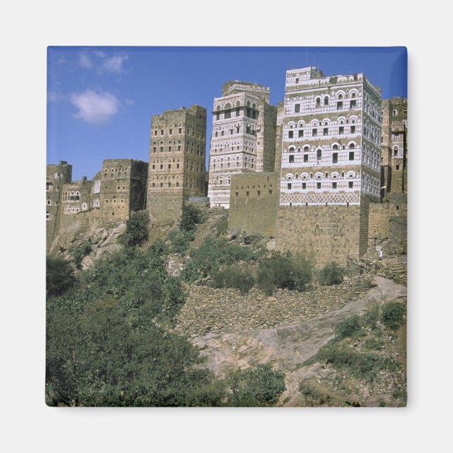 Imán Asia, Yemen, Al Hajjara. Edificios y solo (Frente)