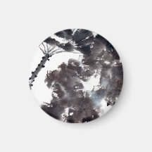 Asiatische Kunst mit Lotusblätter Motiv