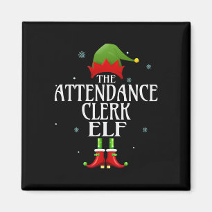 Imán Asistencia Empleado Elf Xmas Grupo Familiar Coinci