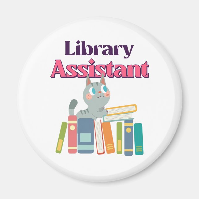 Imán Asistente de Biblioteca (Frente)