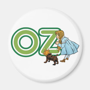 Imán Asistente de cosecha de Oz Dorothy Toto con letras