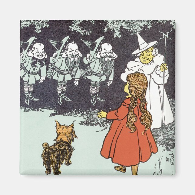 Imán Asistente de cosecha de Oz Dorothy Toto Glinda Mun (Frente)