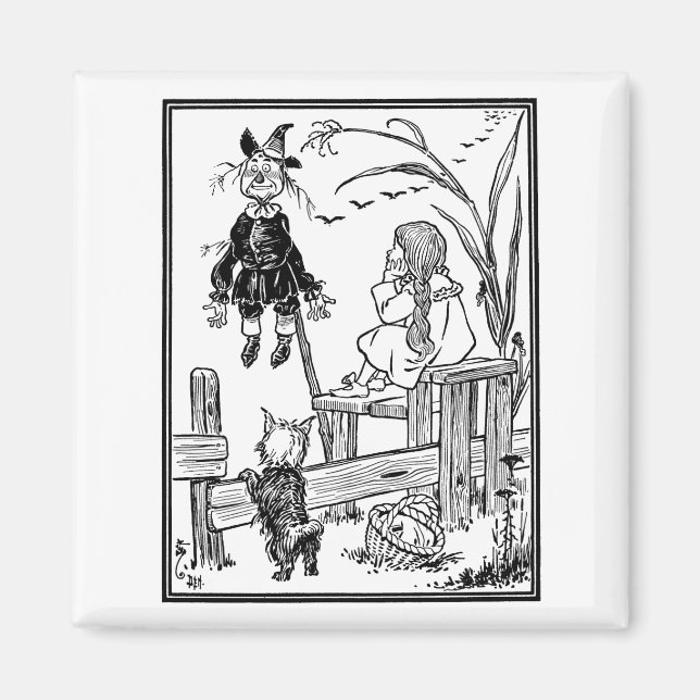 Imán Asistente de cosecha de Oz, Dorothy Toto Meet Scar (Frente)