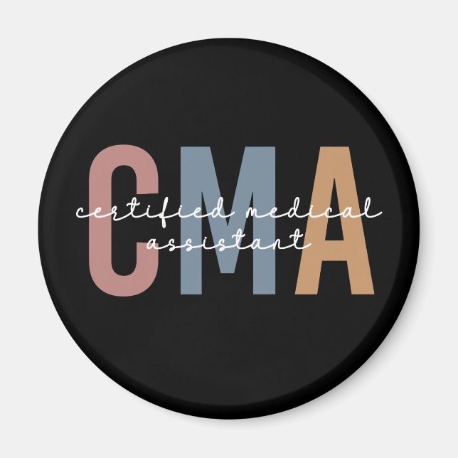 Imán Asistente Médico Certificado por CMA (Frente)